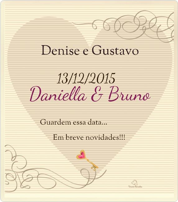 Diário de noiva - Como será o seu "Save the Date" - 1
