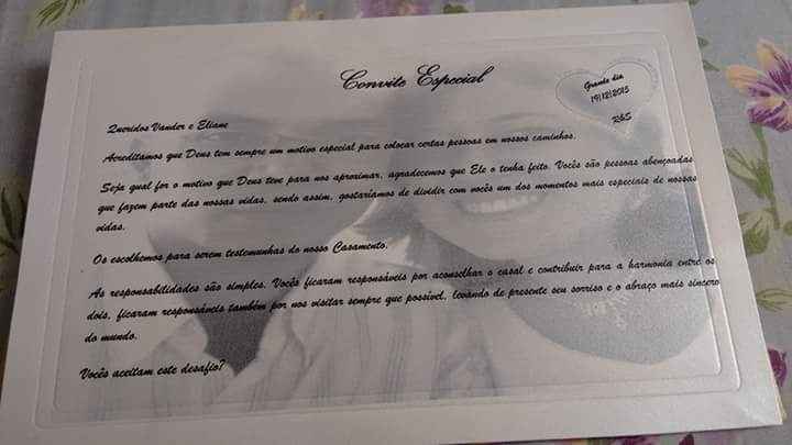 Convite dos padrinhos - 1