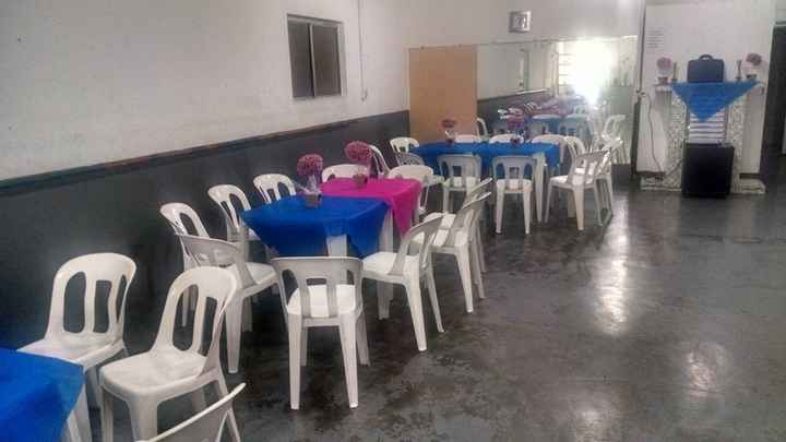 Decoração das mesas