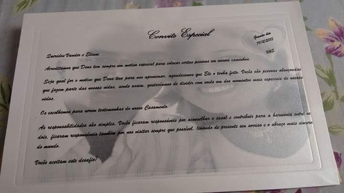 Convite dos padrinhos - 1