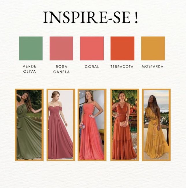Como decidir a cor do vestido e roupa dos padrinhos e madrinhas?! 1