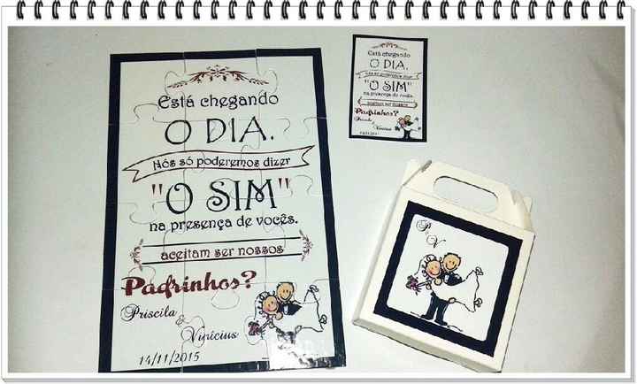 Convite dos padrinhos - diy - 3