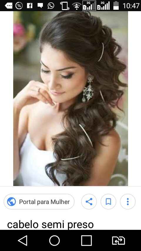 Qual será o tipo do penteado? - 1