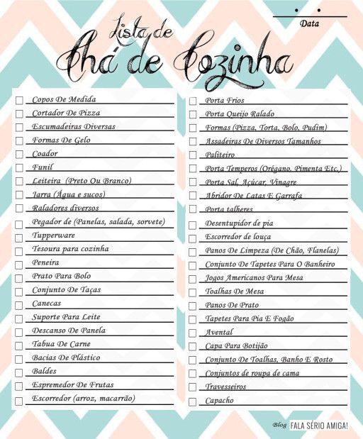 Lista de casa nova - 2
