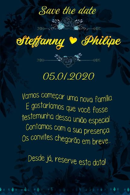 Meu  Save the Date 💕 3