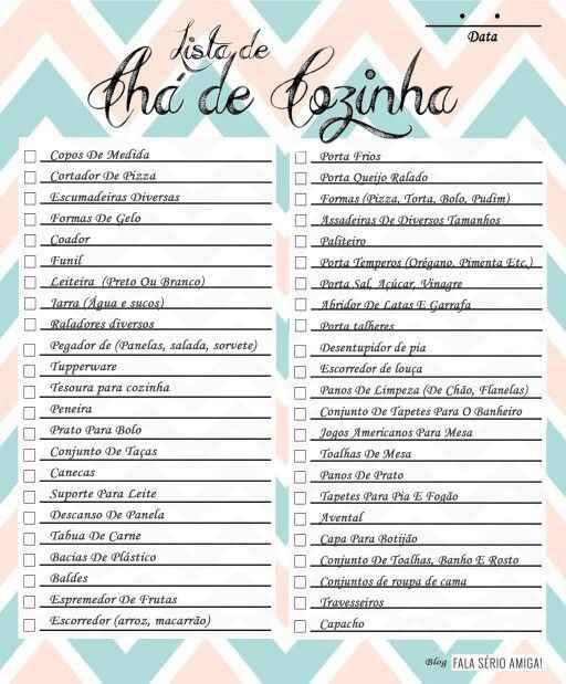 Lista de casa nova - 2