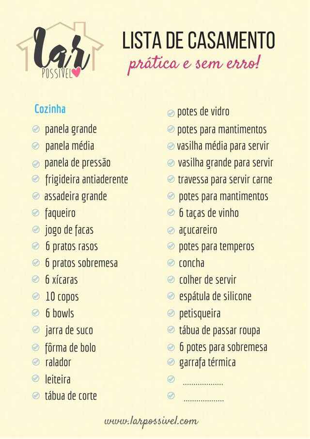 Lista de casa nova - 3
