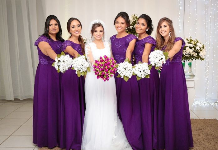 Madrinhas em tons de Roxo 9