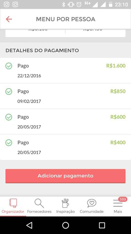 Sugestões para o aplicativo. - 1