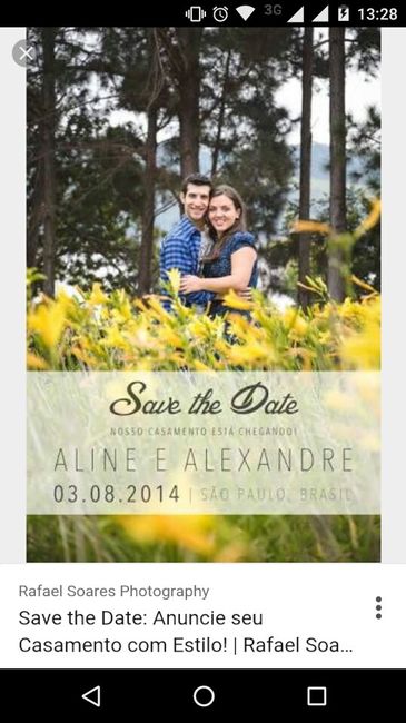 O que é save the date? - 1