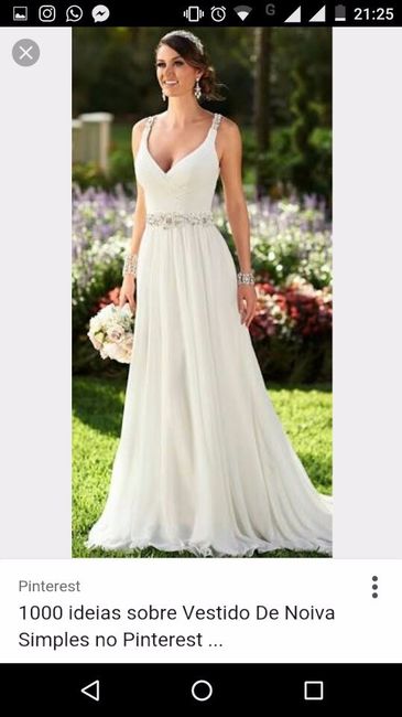 Vestido de noiva para o campo