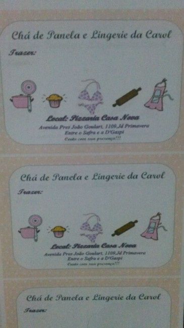 O que já fizemos para o chá de lingerie! - 2