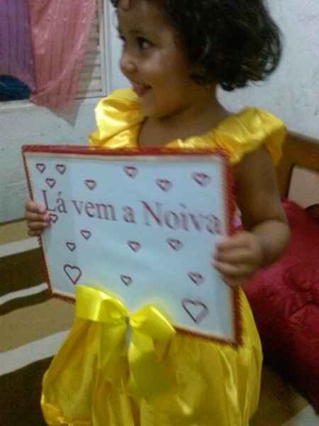 Placa "Lá vem a noiva! " - 1