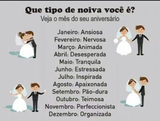 Que tipo de noiva voce e ? - 1