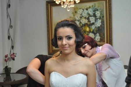 Fechando o vestido