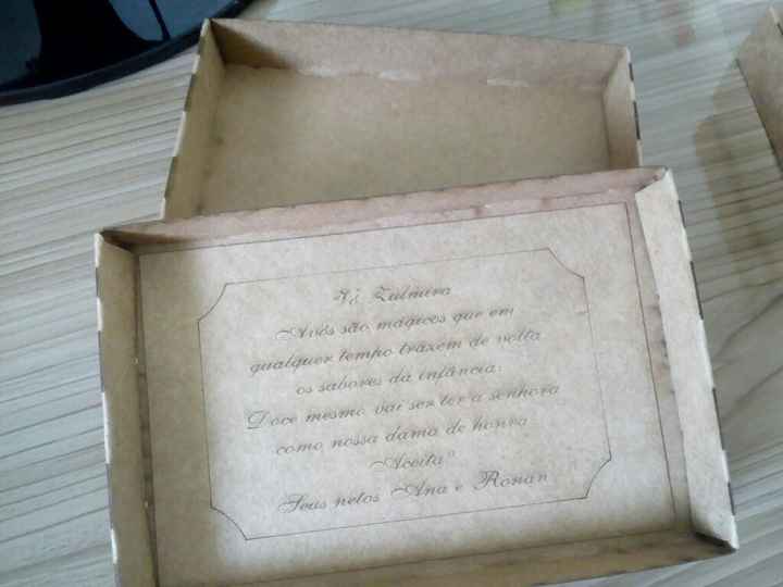 Convite padrinhos - caixinhas papelão ou mdf? - 2