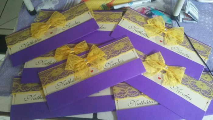 Meus convites feito por mim! - 1