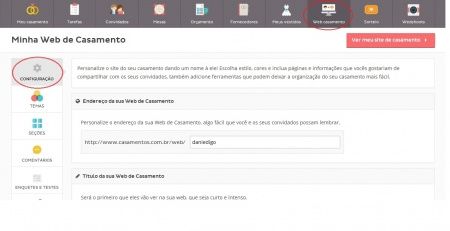 Web casamento