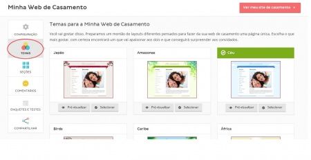 Web casamento