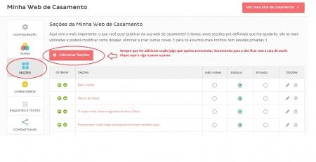 Web casamento
