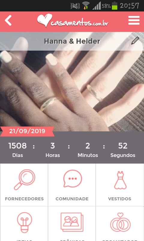Quanto tempo falta para o seu casamento? - 1