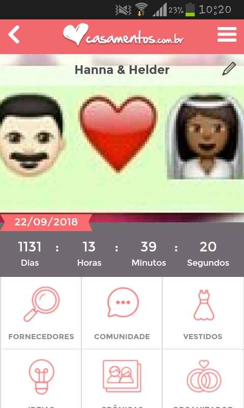 Quanto tempo falta para o seu casamento? - 1
