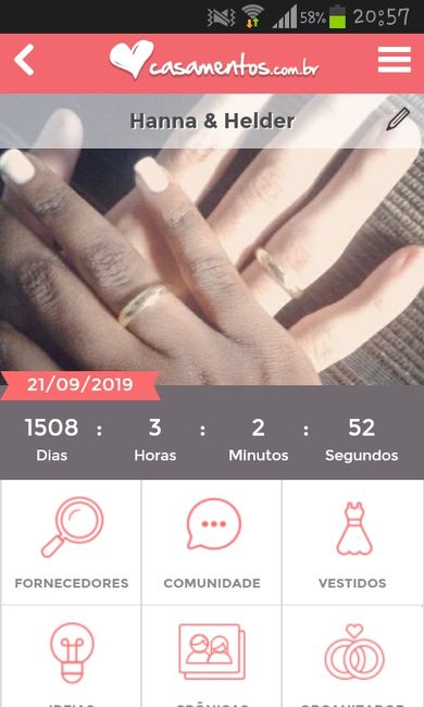 Quanto tempo falta para o seu casamento? - 1