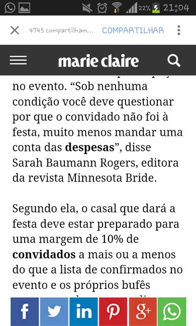 Americana recebe conta após faltar o casamento da amiga. - 8
