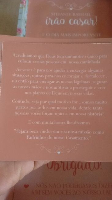Convite padrinhos.      #muitoespecial #vem ver - 8