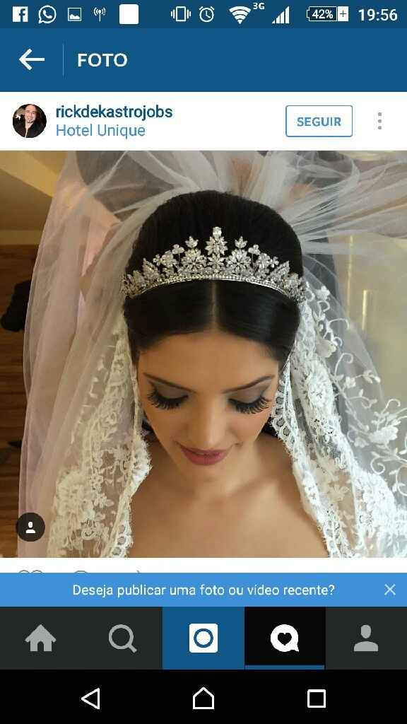 Usariam uma tiara estilo coroa (delicado) se o vestido de noiva fosse semi-sereia?? - 2
