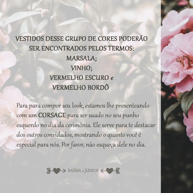 Madrinha Cores