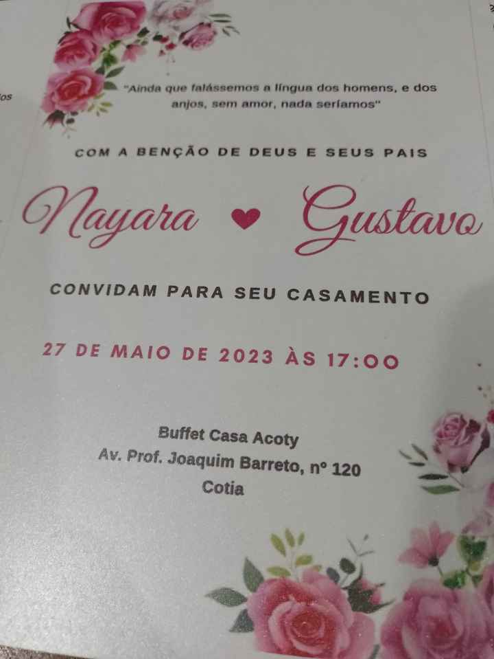 Convite de Casamento - 1