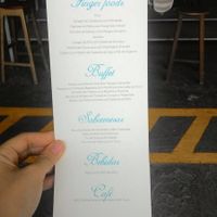 Menu - casamento