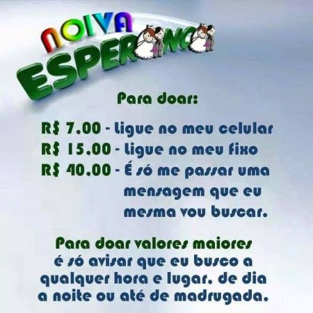 noiva esperança!!