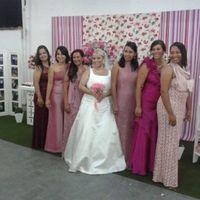 casei de branco e deixei o rosa para as madrinhas rs