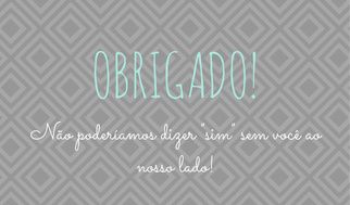O Agradecimento!