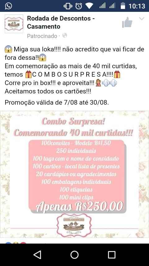 Promoção de convites!!! - 1