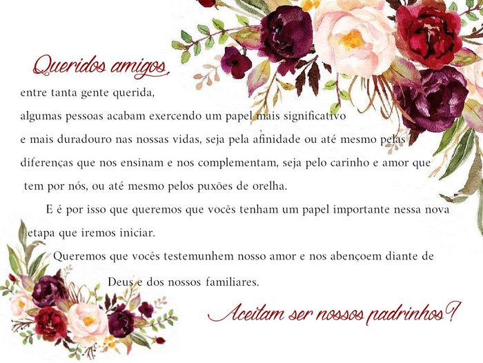 Manual dos padrinhos