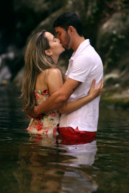 Ensaio na cachoeira