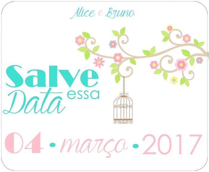 Nós só vamos entregar o Save the Date para os padrinhos (que serão convidados 8 meses antes). Vamos 