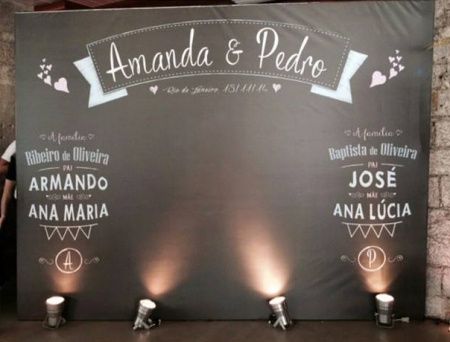 Backdrop casamento