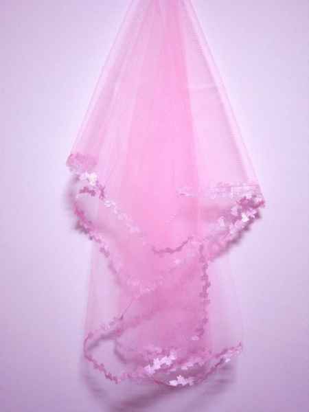 Véu cor de rosa
