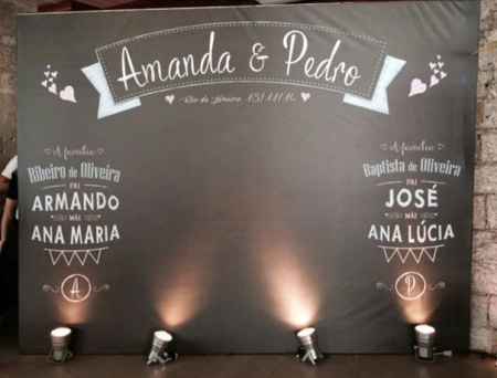 Backdrop casamento