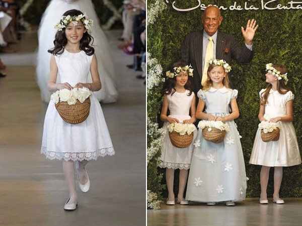 Roupas daminhas casamento ao ar livre