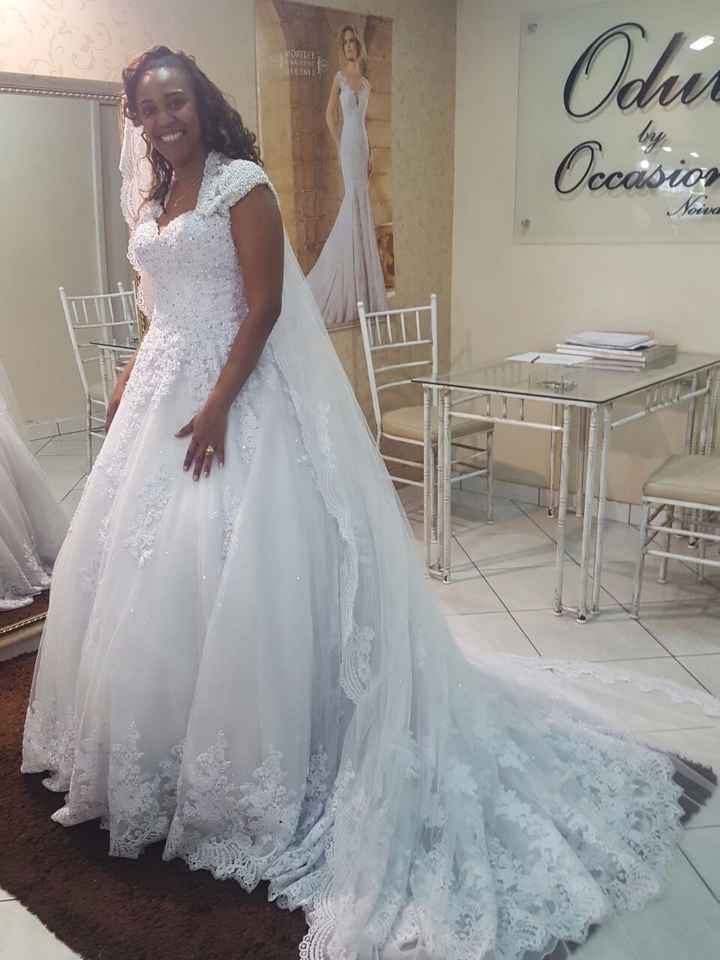 Ganhei meu vestido de noiva ... Emoção que não cabe em mim