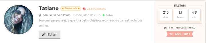 213 Dias ... Tá Chegando