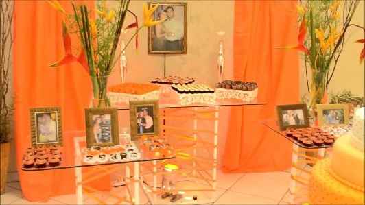 Decoração em Laranja