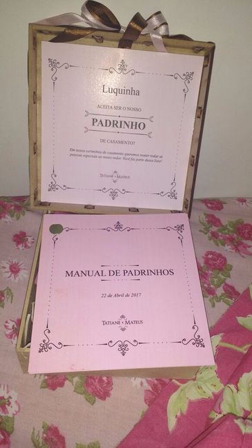 Confeccionando Convites Padrinhos