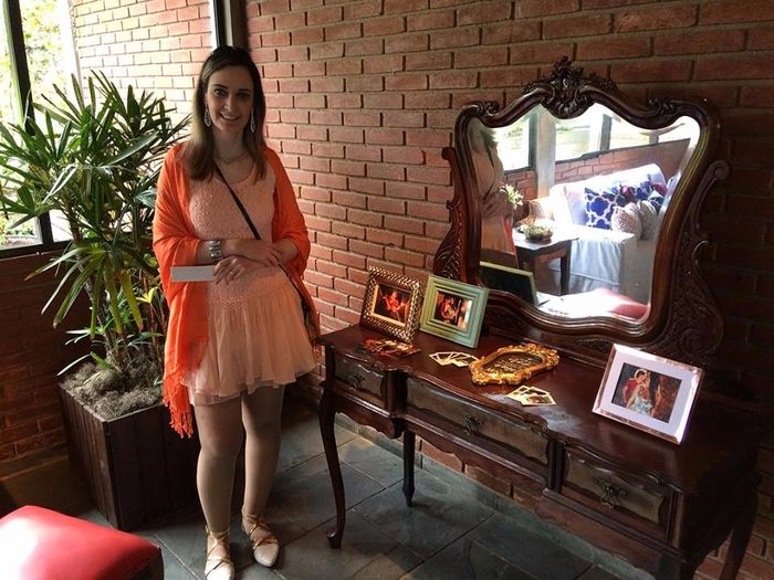 A Estela, grande amiga que fiz aqui na comunidade