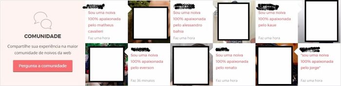 Falta de conteúdo na comunidade